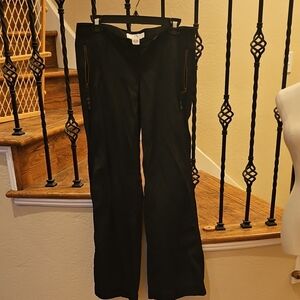 Armani Exchange Black Straight Leg Women's Pants